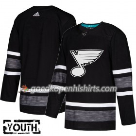 St. Louis Blues Blank 2019 All-Star Adidas Zwart Authentic Shirt - Kinderen